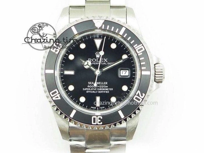 Black A2836 LN YG Submariner SS Bracelet Markers on Dial Diamonds 116613 0418